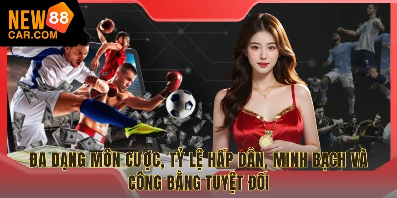 Đa dạng môn cược, tỷ lệ hấp dẫn, minh bạch và công bằng tuyệt đối