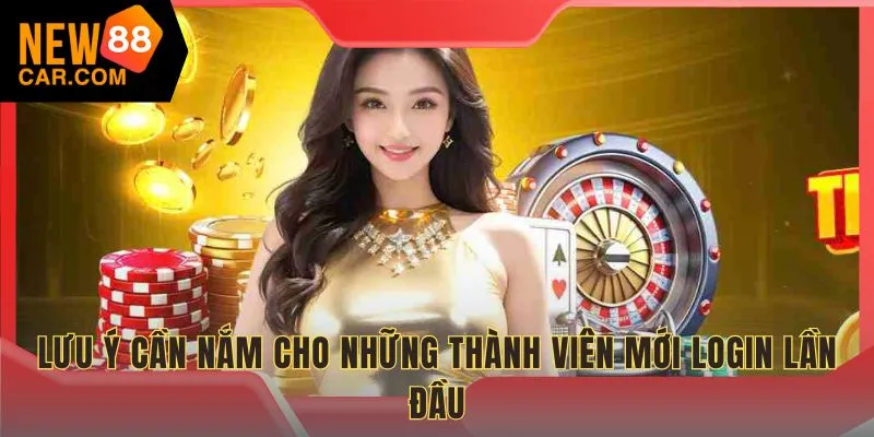 Lưu ý cần nắm cho những thành viên mới login lần đầu